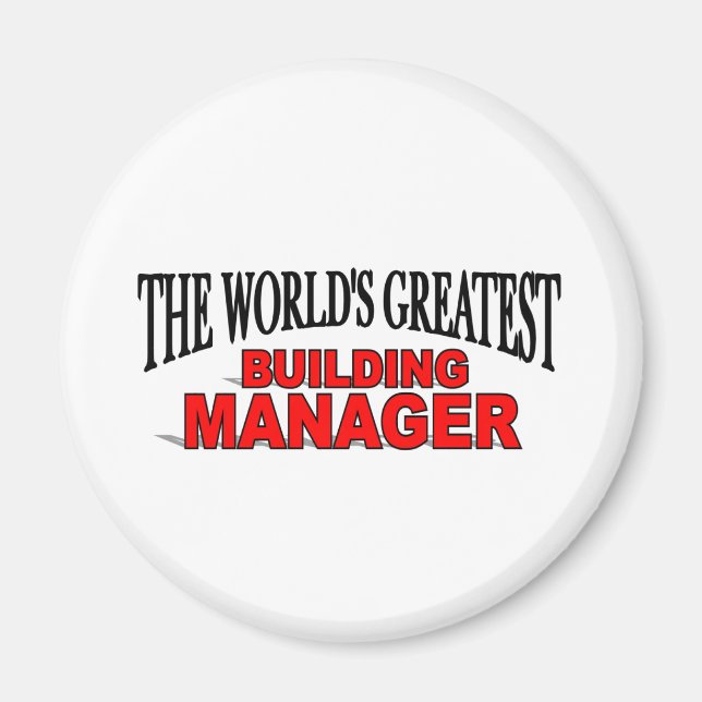The World's Greatest Building Manager Magnet (Front)