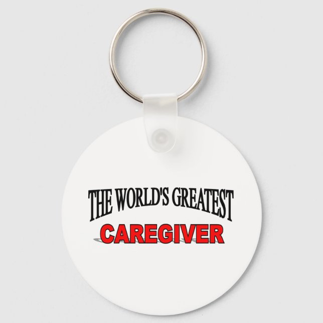 The World's Greatest Caregiver Key Ring (Front)