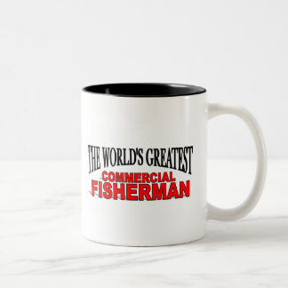 The World's Greatest Commercial Fisherman Two-Tone Coffee Mug