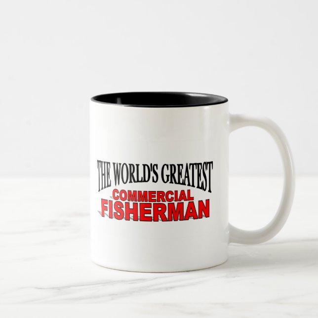 The World's Greatest Commercial Fisherman Two-Tone Coffee Mug (Right)