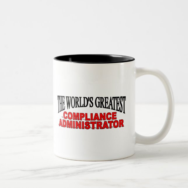 The World's Greatest Compliance Administrator Two-Tone Coffee Mug (Right)
