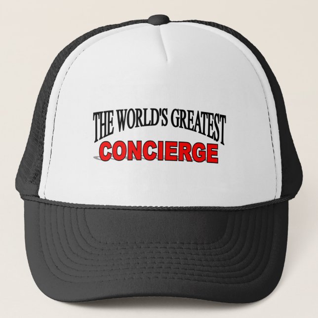 The World's Greatest Concierge Trucker Hat (Front)