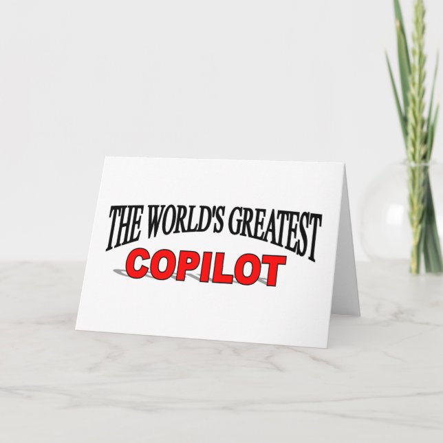 The World's Greatest Copilot Card (Front)