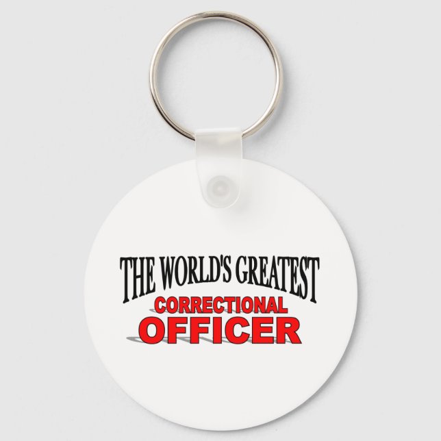 The World's Greatest Correctional Officer Key Ring (Front)
