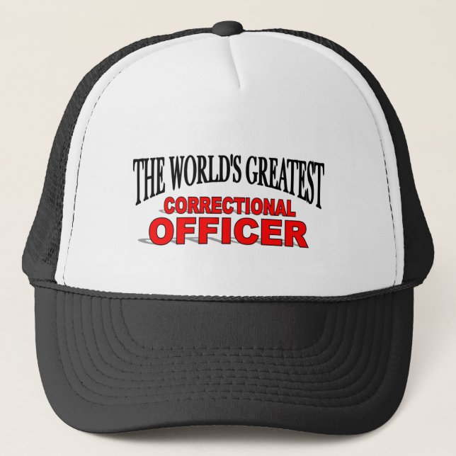 The World's Greatest Correctional Officer Trucker Hat (Front)