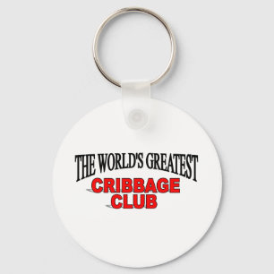 The World's Greatest Cribbage Club Key Ring