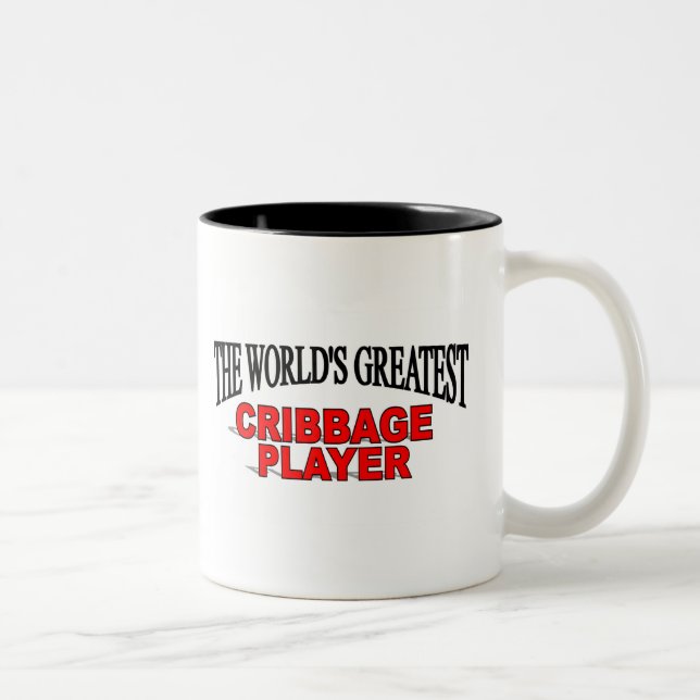 The World's Greatest Cribbage Player Two-Tone Coffee Mug (Right)