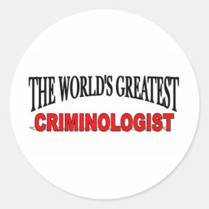 The World's Greatest Criminologist Classic Round Sticker