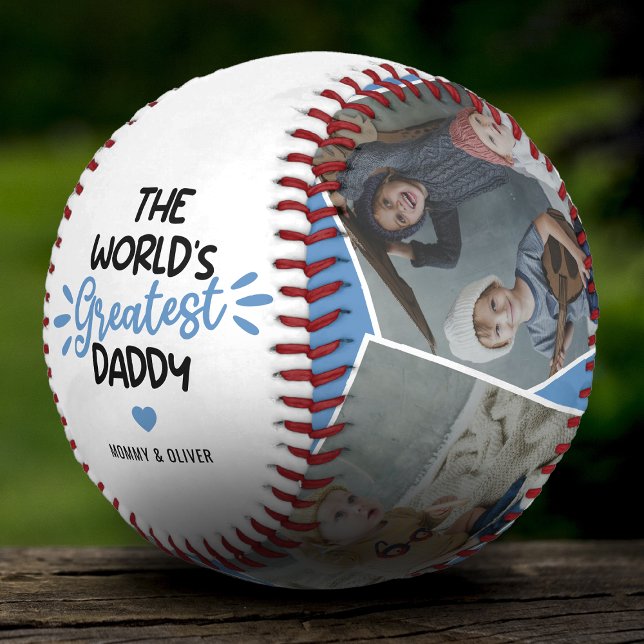 The World's Greatest Daddy 4 Photo Baseball (Creator Uploaded)