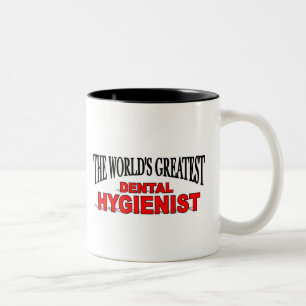 The World's Greatest Dental Hygienist Two-Tone Coffee Mug