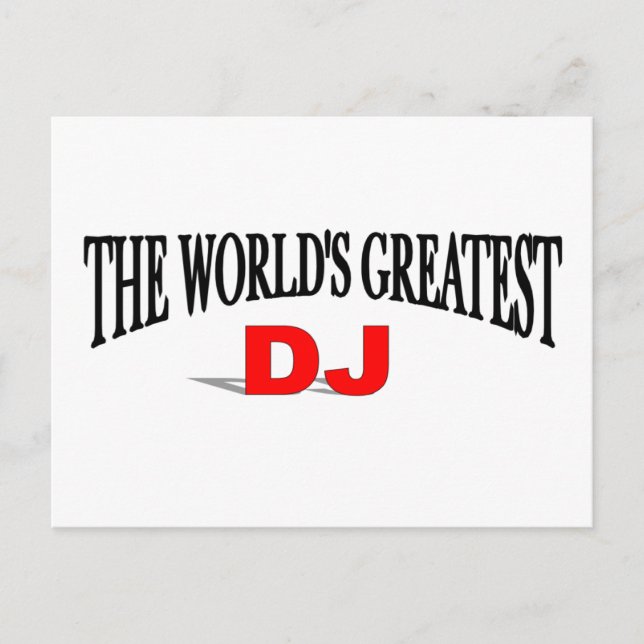 The World's Greatest DJ Postcard (Front)