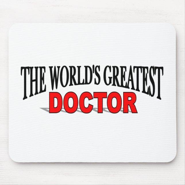 The World's Greatest Doctor Mouse Pad (Front)