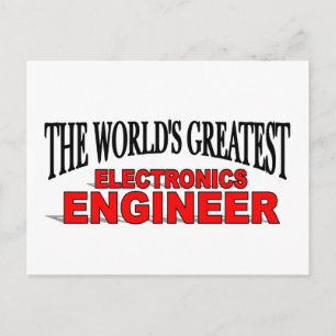 The World's Greatest Electronics Engineer Postcard