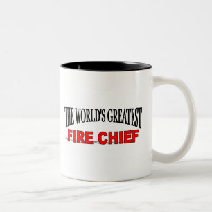 The World's Greatest Fire Chief Two-Tone Coffee Mug