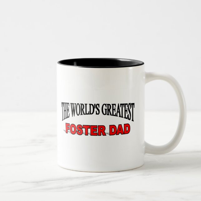 The World's Greatest Foster Dad Two-Tone Coffee Mug (Right)