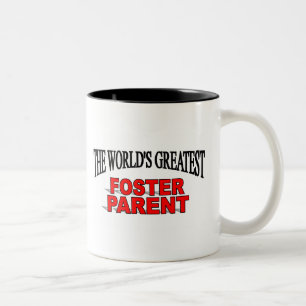 The World's Greatest Foster Parent Two-Tone Coffee Mug
