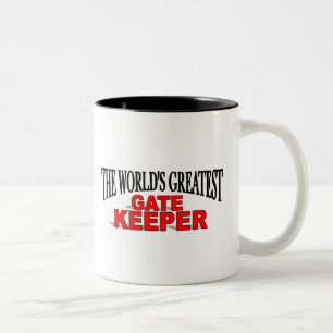 The World's Greatest Gate Keeper Two-Tone Coffee Mug