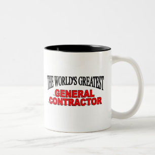 The World's Greatest General Contractor Two-Tone Coffee Mug
