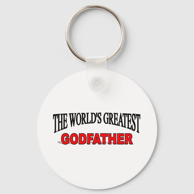 The World's Greatest God Father Key Ring (Front)