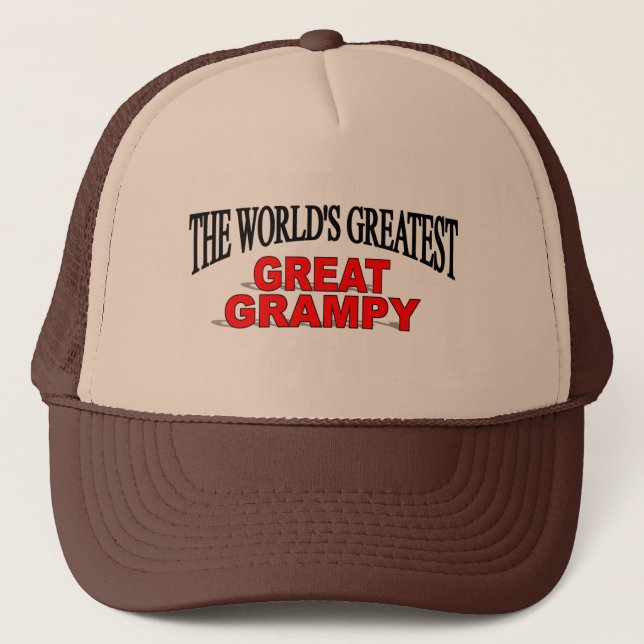 The World's Greatest Great Grampy Trucker Hat (Front)