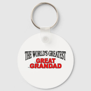 The World's Greatest Great Grandad Key Ring