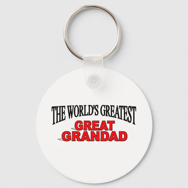 The World's Greatest Great Grandad Key Ring (Front)