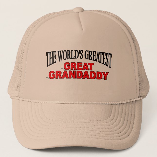 The World's Greatest Great Grandaddy Trucker Hat (Front)