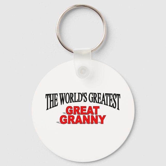 The World's Greatest Great Granny Key Ring (Front)