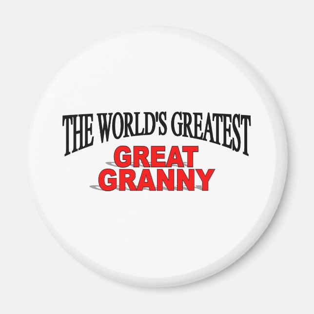 The World's Greatest Great Granny Magnet (Front)