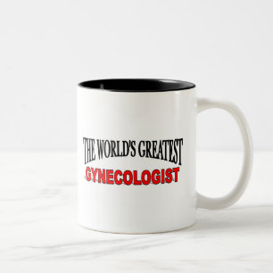 The World's Greatest Gynaecologist Two-Tone Coffee Mug
