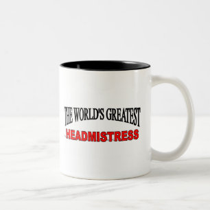 The World's Greatest Headmistress Two-Tone Coffee Mug