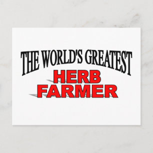 The World's Greatest Herb  Farmer Postcard
