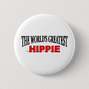 The World's Greatest Hippie 6 Cm Round Badge