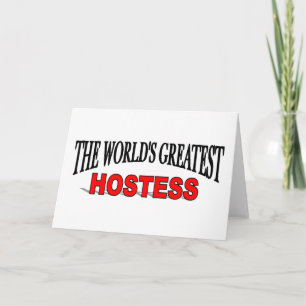 The World's Greatest Hostess Card