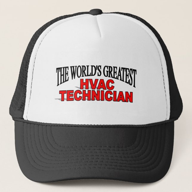 The World's Greatest HVAC Technician Trucker Hat (Front)