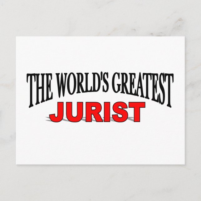 The World's Greatest Jurist Postcard (Front)