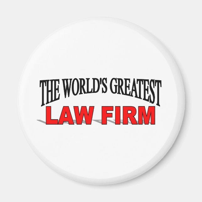 The World's Greatest Law Firm Magnet (Front)