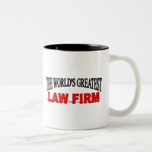 The World's Greatest Law Firm Two-Tone Coffee Mug