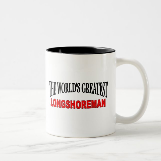 The World's Greatest Longshoreman Two-Tone Coffee Mug (Right)