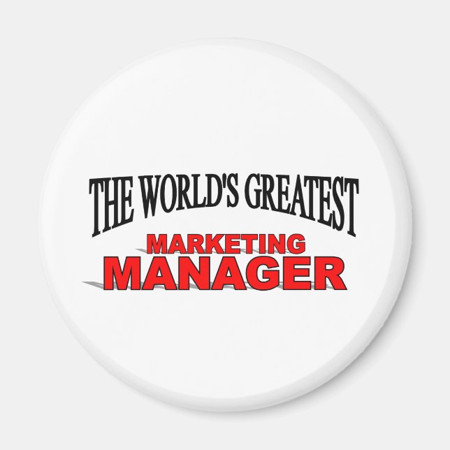 The World's Greatest Marketing Manager Magnet (Front)