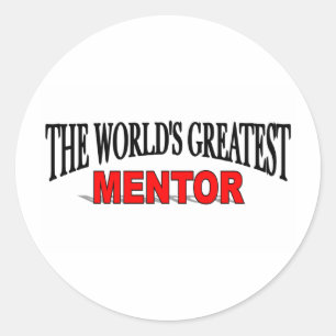 The World's Greatest Mentor Classic Round Sticker
