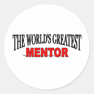 The World's Greatest Mentor Classic Round Sticker