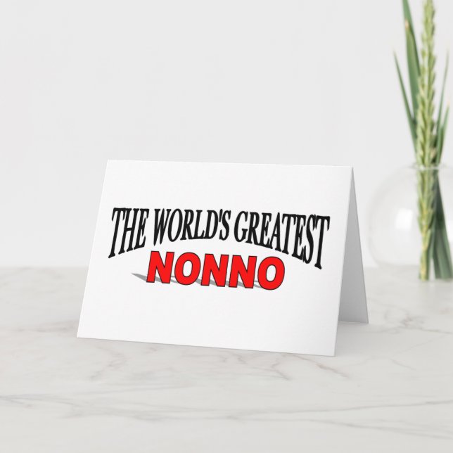 The World's Greatest Nonno Card (Front)
