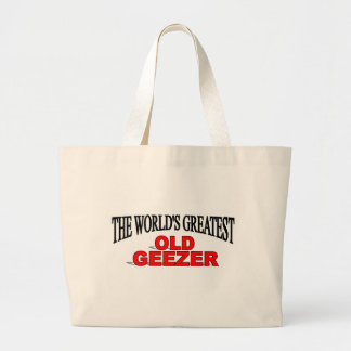 The World's Greatest Old Geezer Large Tote Bag