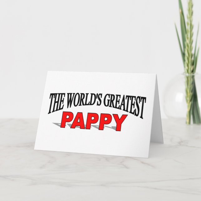 The World's Greatest Pappy Card (Front)