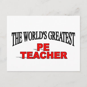 The World's Greatest PE Teacher Postcard