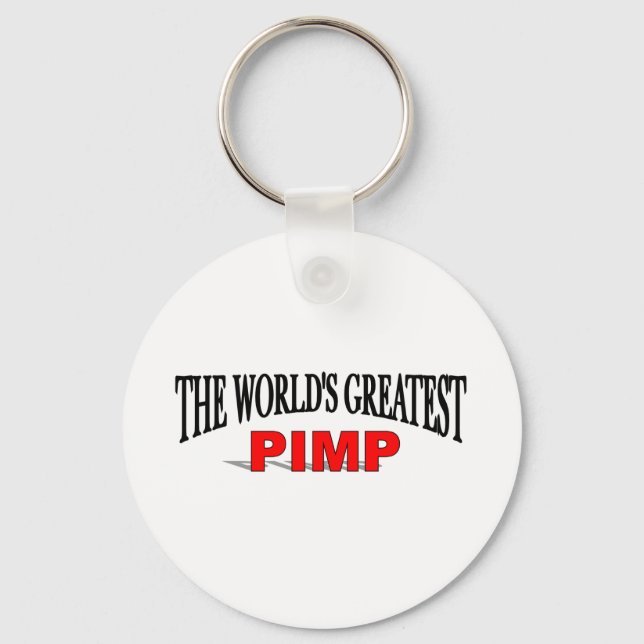The World's Greatest Pimp Key Ring (Front)