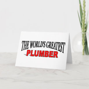 The World's Greatest Plumber Card