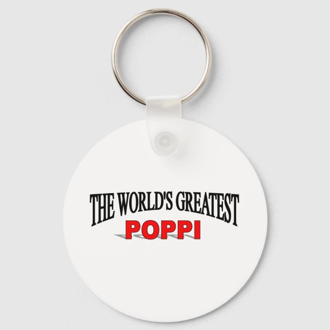 The World's Greatest Poppi Key Ring (Front)