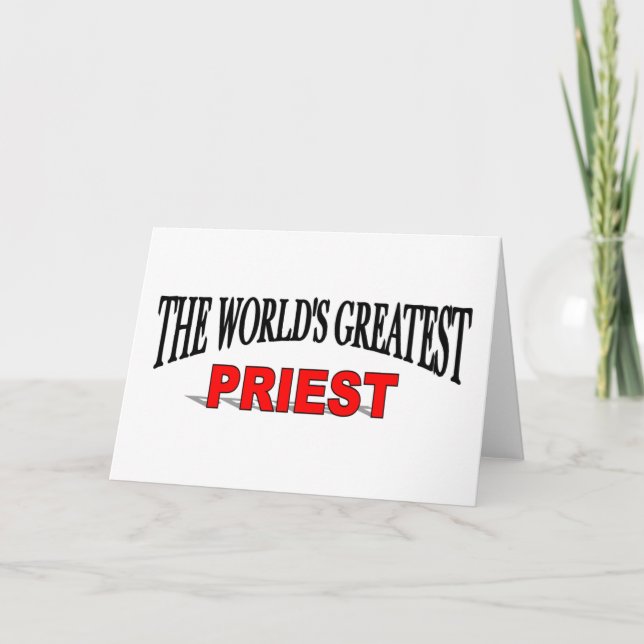 The World's Greatest Priest Card (Front)